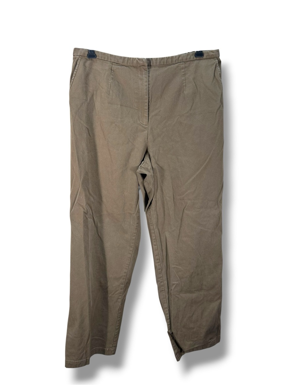 Eileen Fisher Women’s Tan Khaki Straight Leg Pants Size 1X